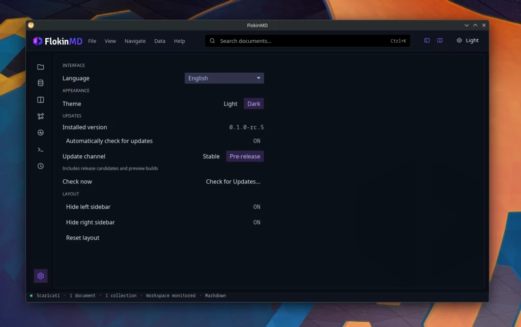 FlokinMD Settings