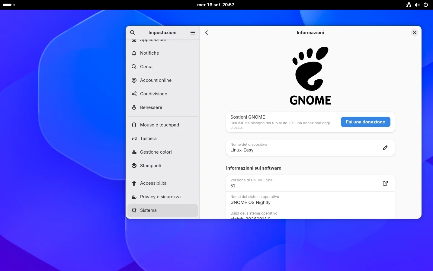 Scopri di più sull'articolo GNOME 51 Rilasciato, ecco le principali novità