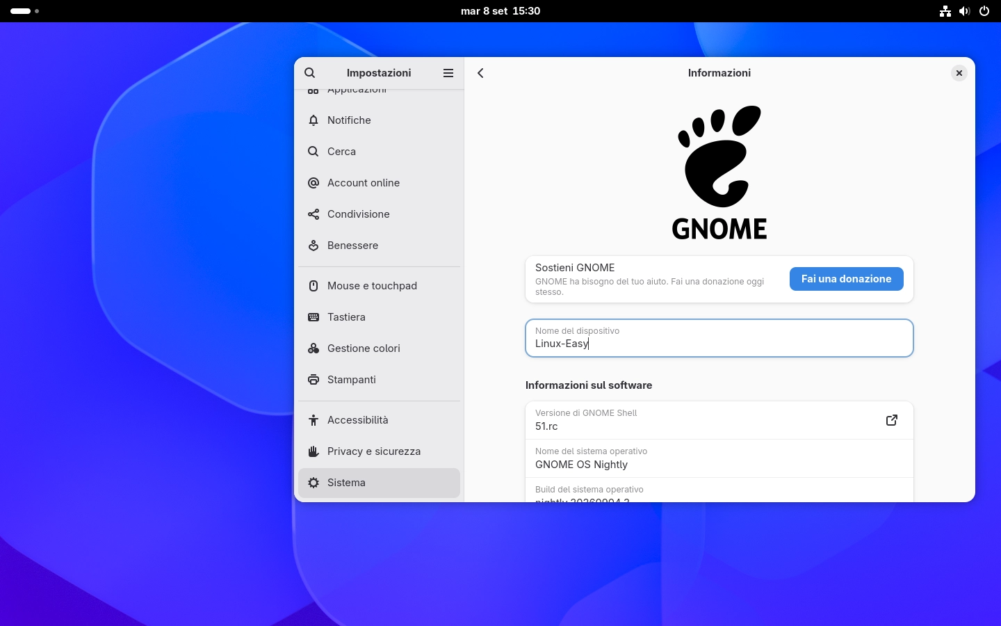 Scopri di più sull'articolo GNOME 51 RC è disponibile: la versione finale è ormai vicina