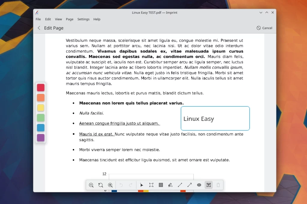 Imprint Editor PDF