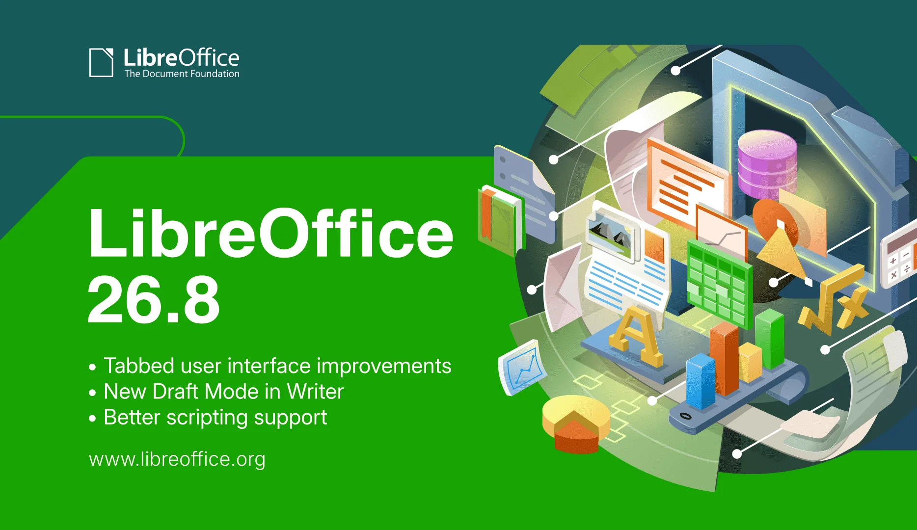 Scopri di più sull'articolo LibreOffice 26.8 supera il milione di download nella prima settimana