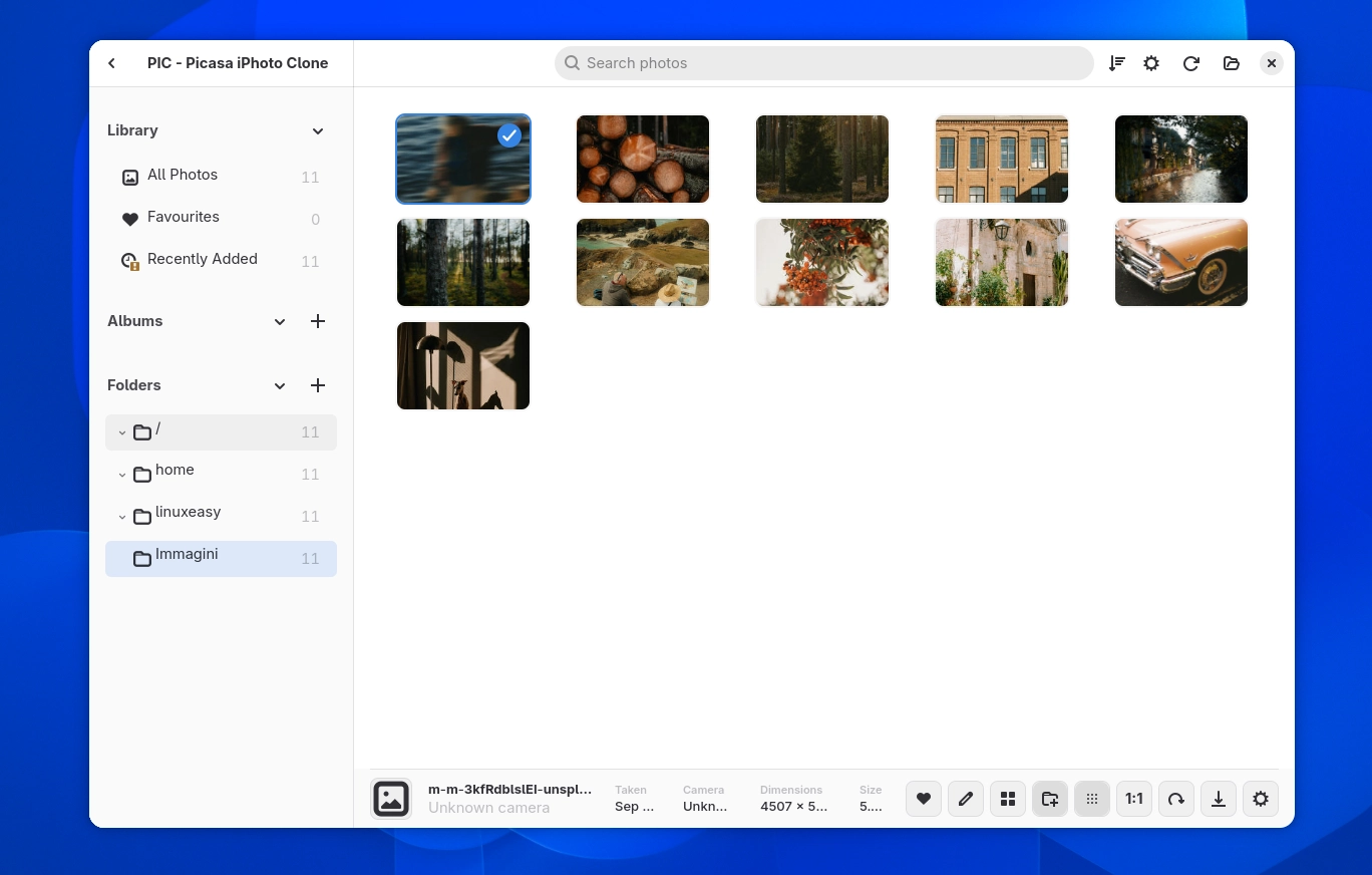 Scopri di più sull'articolo PIC il gestore fotografico per Linux ispirato a Picasa e iPhoto