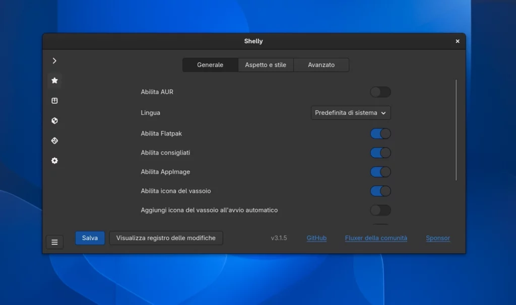 Shelly 3.1.5 Settings