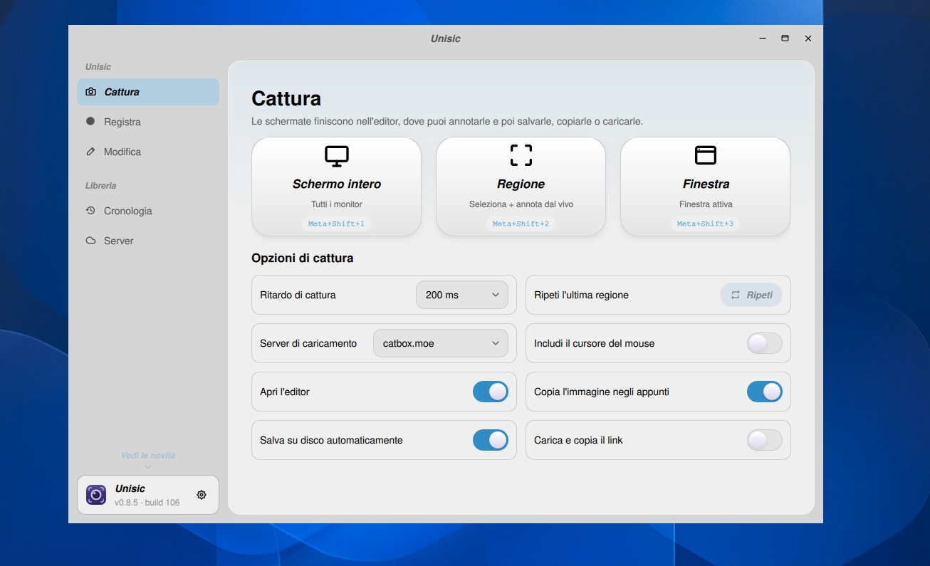 Unisic il nuovo strumento open source per screenshot e registrazioni su Linux – Linux Easy
