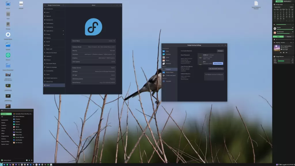 Budgie 10.10.3 su Fedora