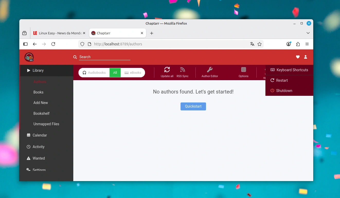 Scopri di più sull'articolo ChaptarrNG il gestore self-hosting di ebook e audiolibri