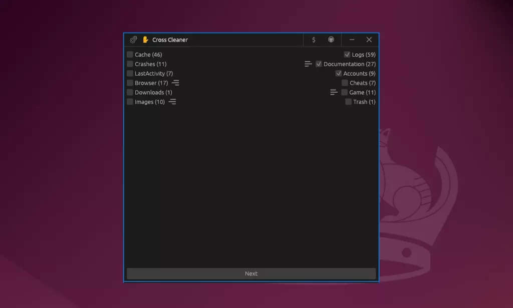 Cross Cleaner GUI