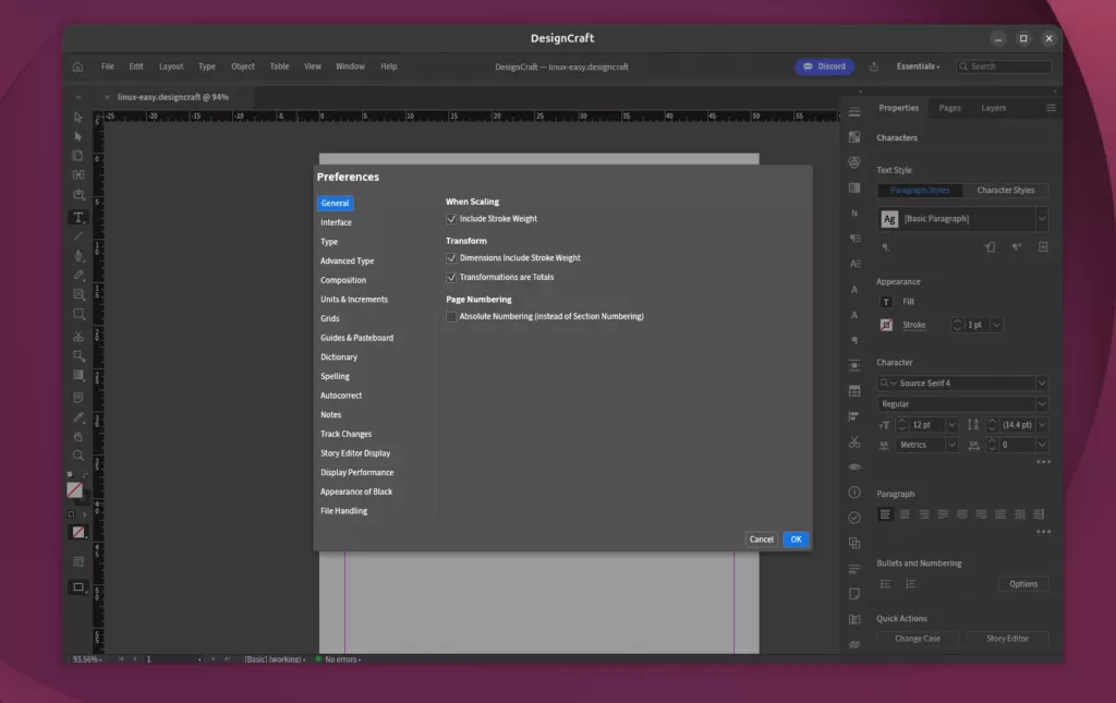 DesignCraft Settings