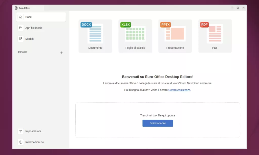 Euro-Office Desktop Editors Home