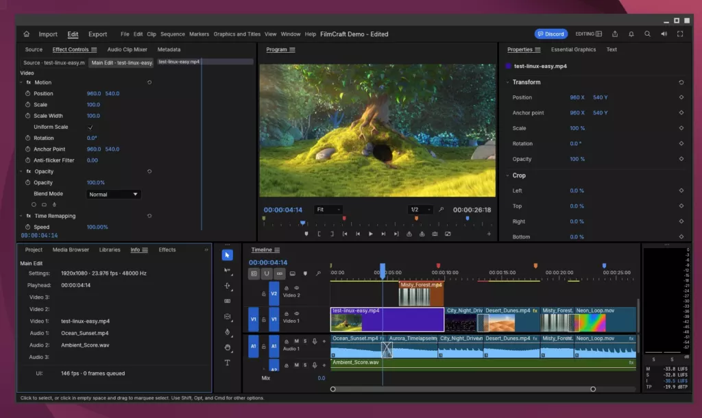 FilmCraft Editor Video Linux