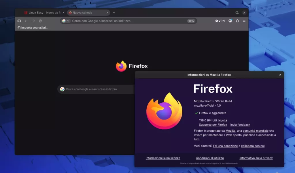 Firefox 158 Linux