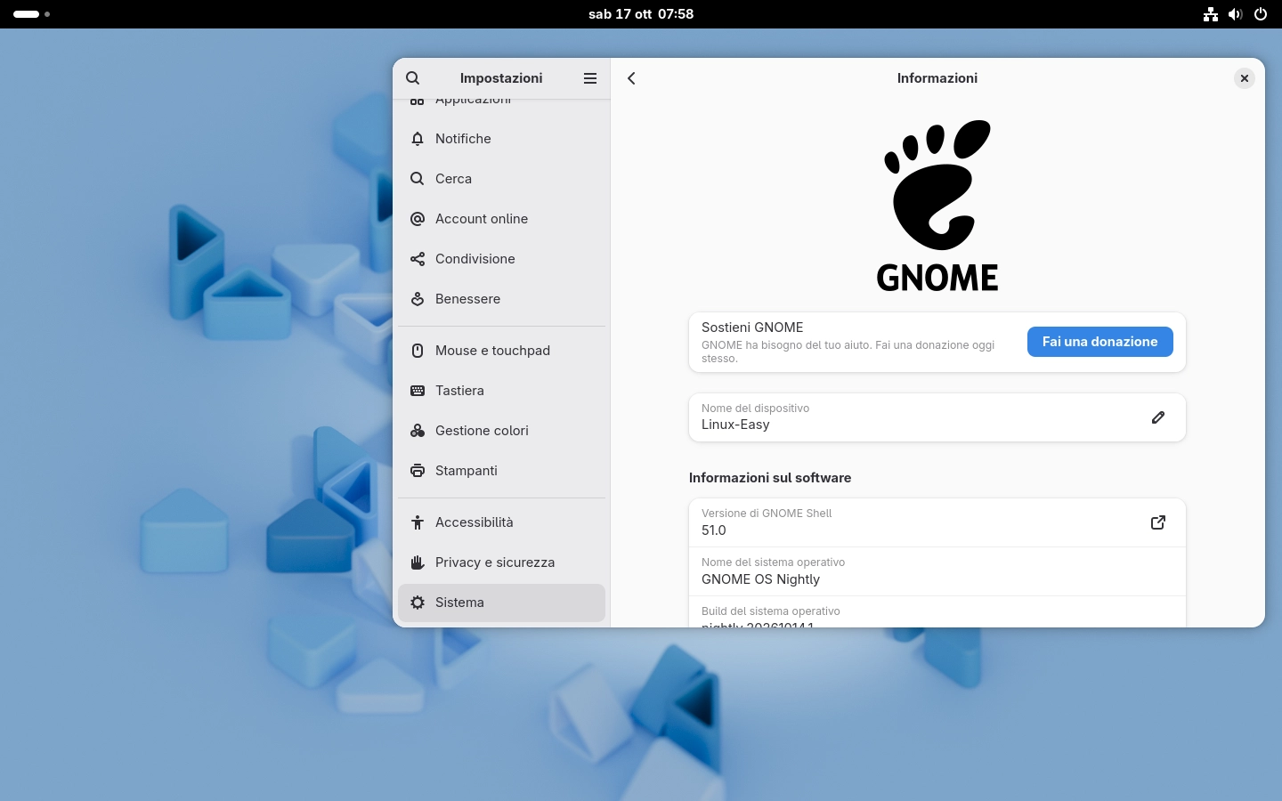 Scopri di più sull'articolo GNOME OS Preview arriva la versione basata su GNOME 51.1 stabile