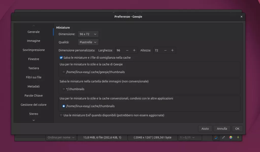 Geeqie Settings