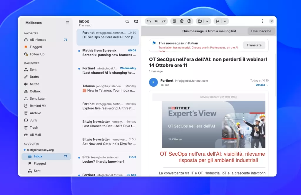 Penguin Mail Linux