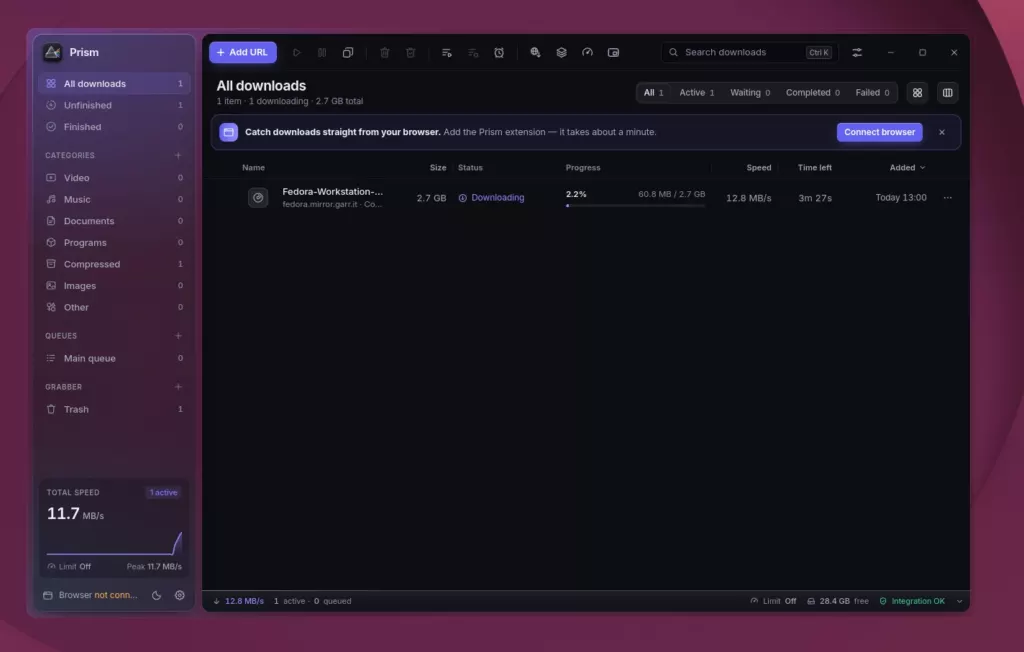 Prism Download Manager Linux