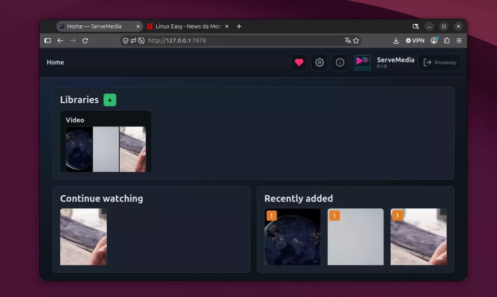 ServeMedia Linux