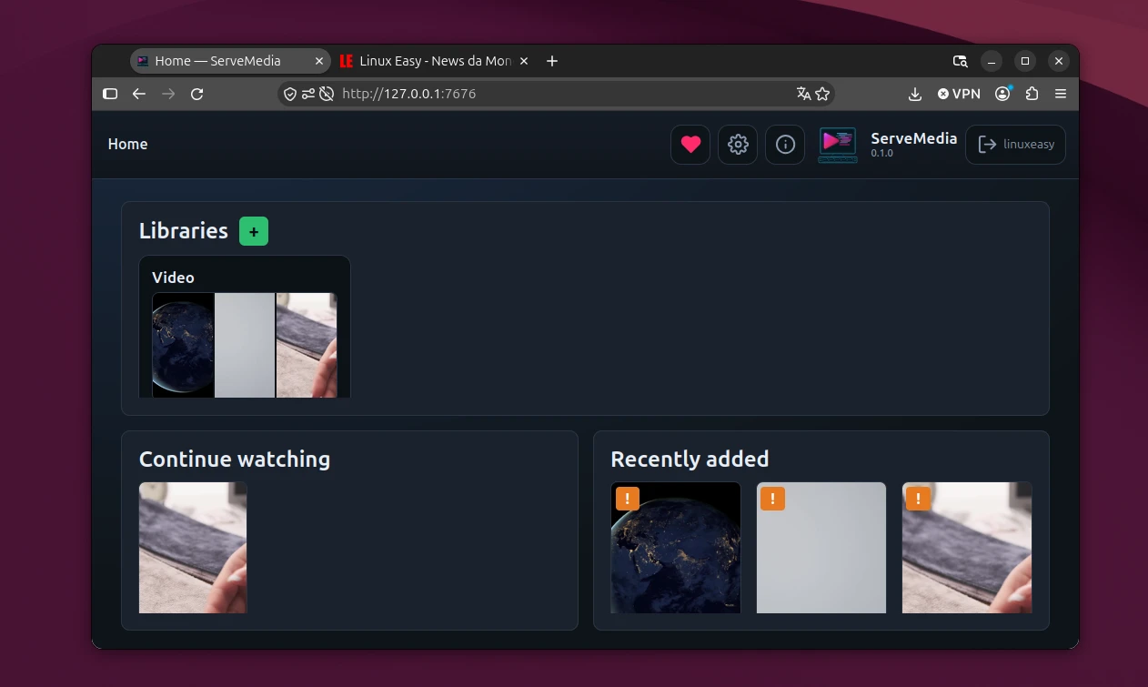 Scopri di più sull'articolo ServeMedia il media server self-hosted per Linux con riproduzione video da browser