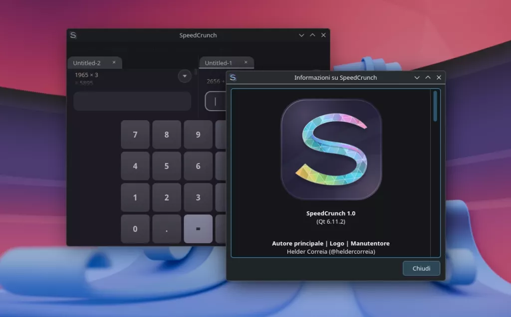 SpeedCrunch 1.0 KDE Linux