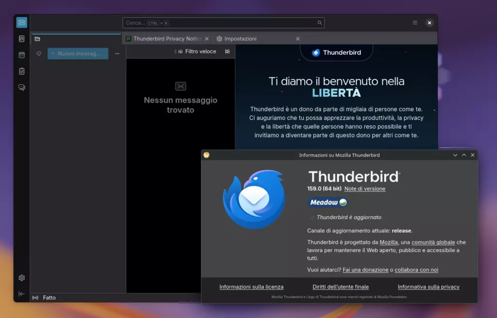 Thunderbird 159 Linux