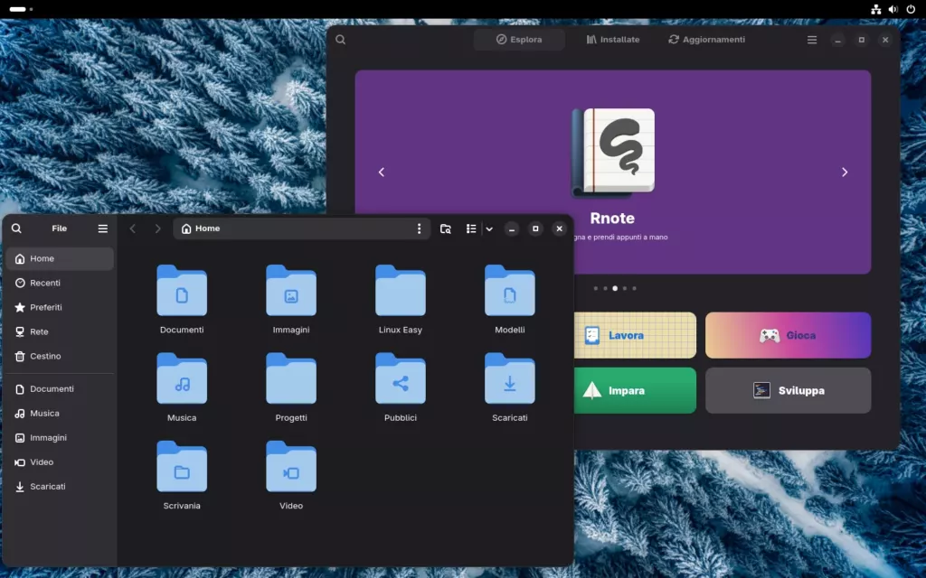 aerynOS GNOME Linux